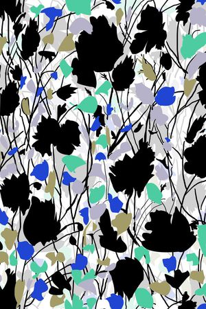 水墨印花华亿平台图片