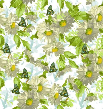 265517-中国水墨风花与蝴蝶