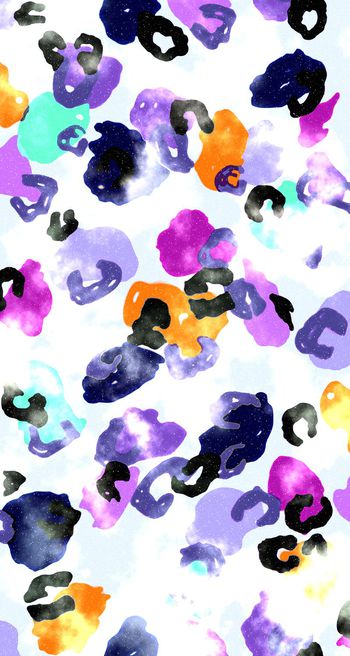 265703-水彩星云色彩豹纹