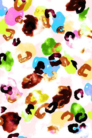 豹纹印花华亿平台图片