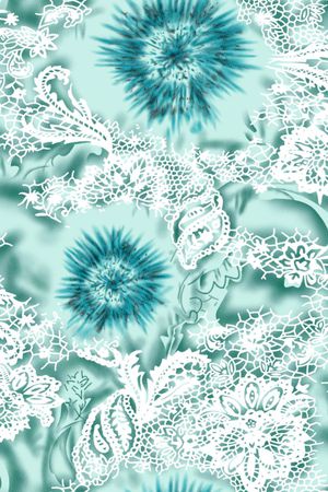 蕾丝印花华亿平台图片