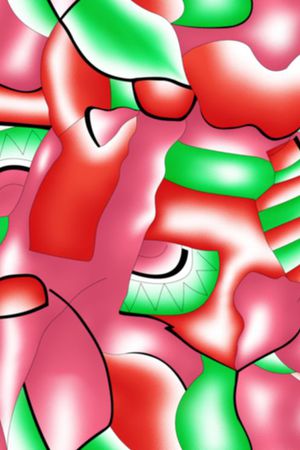 抽象印花华亿平台图片