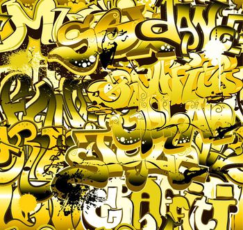 265823-渐变字体涂鸦1