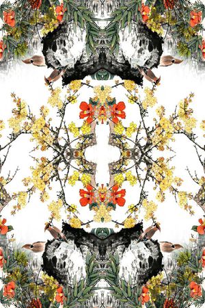 中国风印花华亿平台图片