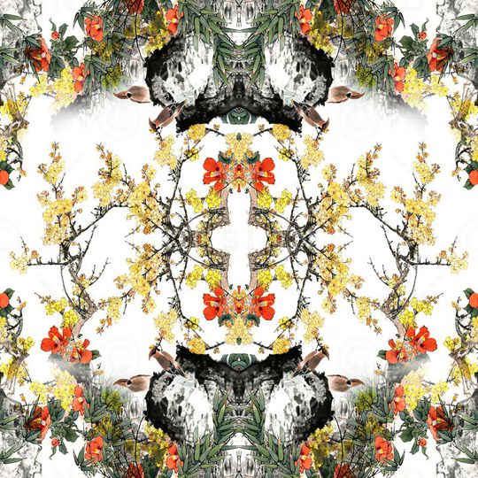 中国风印花华亿平台图片