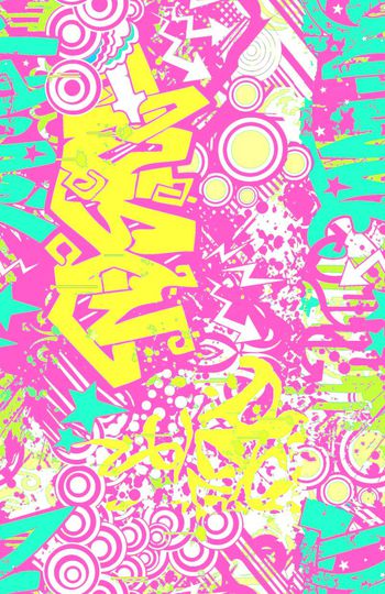 265832-多彩涂鸦字母