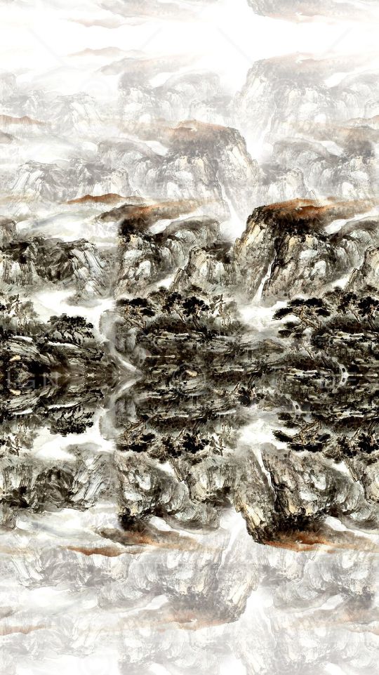 中国风印花华亿平台图片