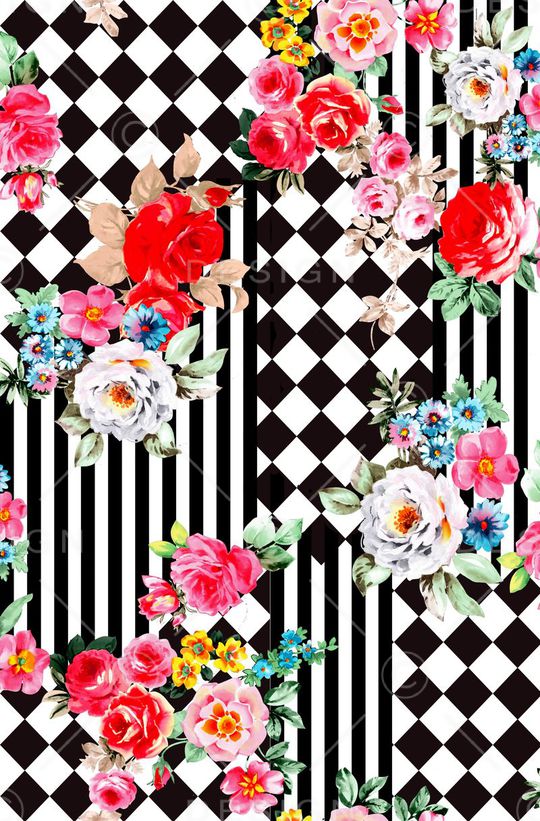 花卉印花华亿平台图片