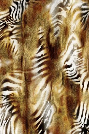 斑马纹印花华亿平台图片