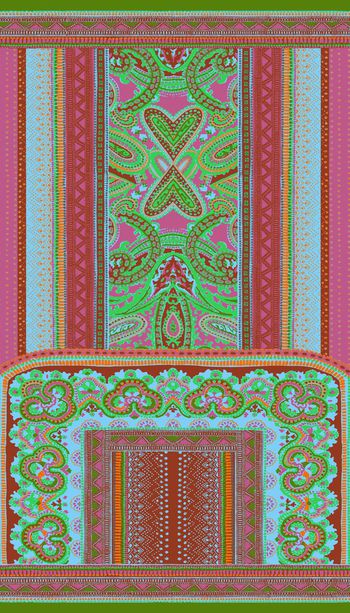 266068-民族 腰果 佩斯里 波西米亚 对称