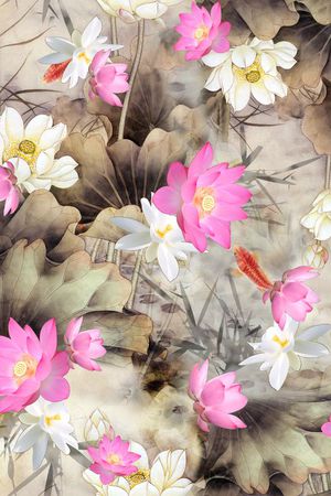 中国风 印花华亿平台图片