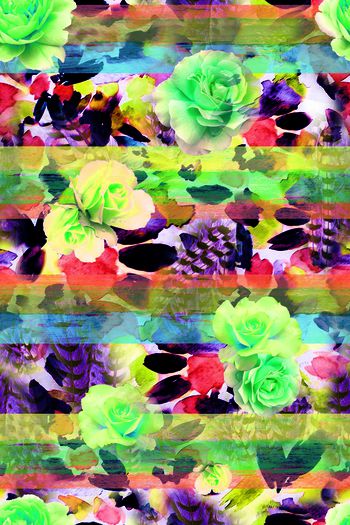 266304-201312y20彩色条纹花卉