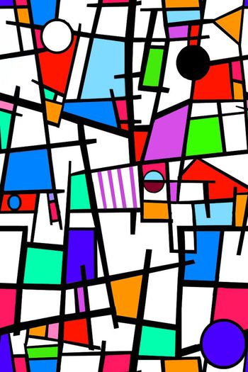 269312-五彩缤纷 规矩的方圆 时尚 几何