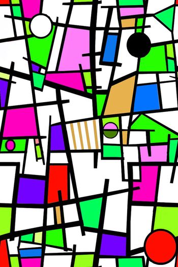 269314-五彩缤纷 规矩的方圆 时尚 几何