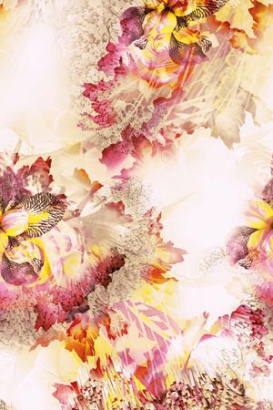 花卉印花华亿平台图片