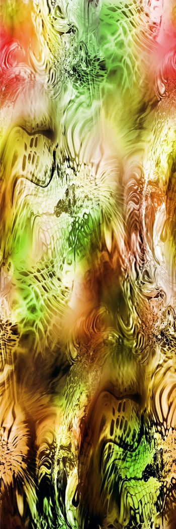 269422-流转时光 抽象 梦幻 动物纹