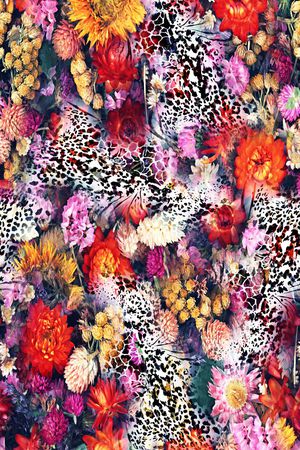 动物纹印花华亿平台图片