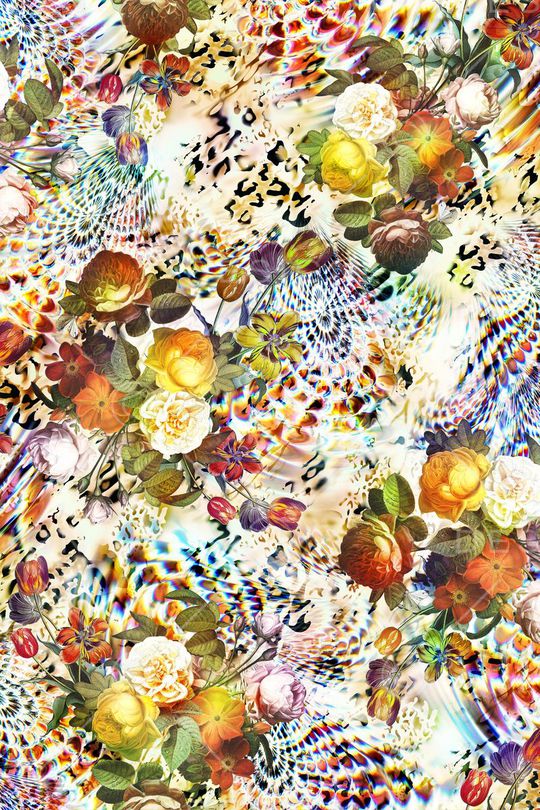 豹纹印花华亿平台图片