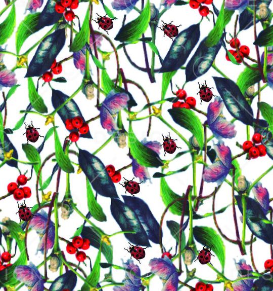 植物印花华亿平台图片