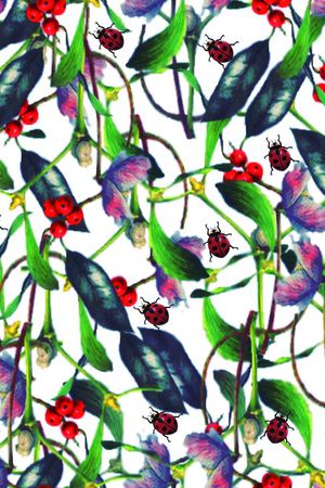 植物印花华亿平台图片