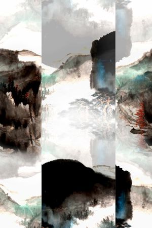 中国风印花华亿平台图片