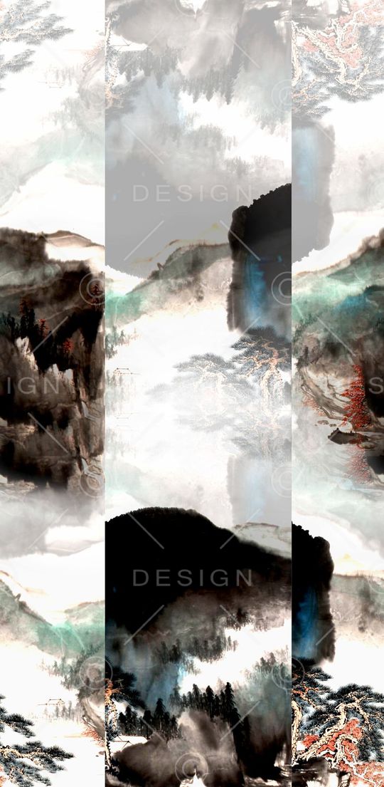 中国风印花华亿平台图片