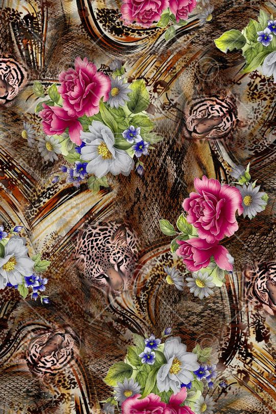 豹纹印花华亿平台图片