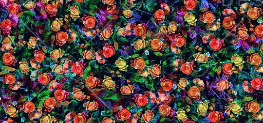 花卉印花华亿平台图片