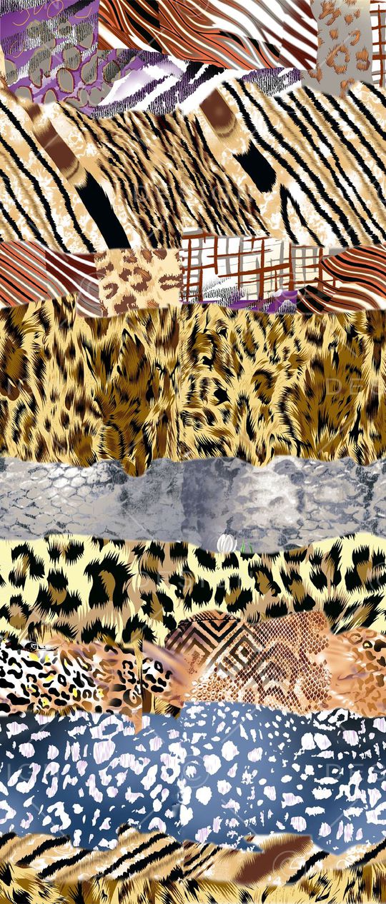 动物纹印花华亿平台图片