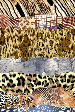 动物纹印花华亿平台图片