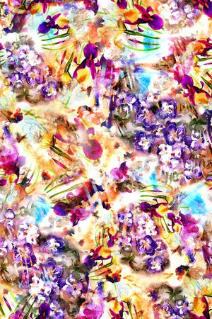 花卉印花华亿平台图片