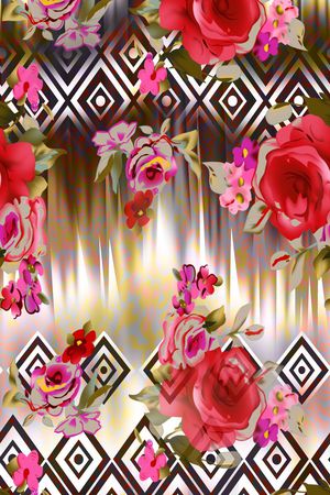 几何印花华亿平台图片