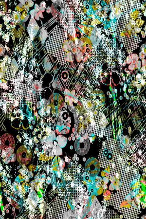 抽象印花华亿平台图片