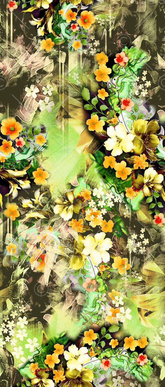 花卉印花华亿平台图片