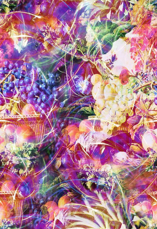 水果花卉印花华亿平台图片