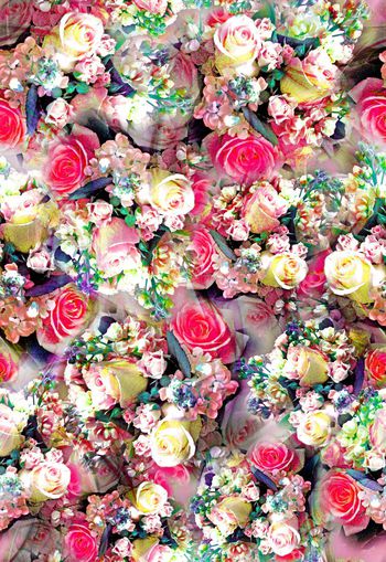 279632-多彩花卉花朵组合