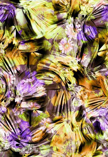 279635-抽象花卉花朵组合