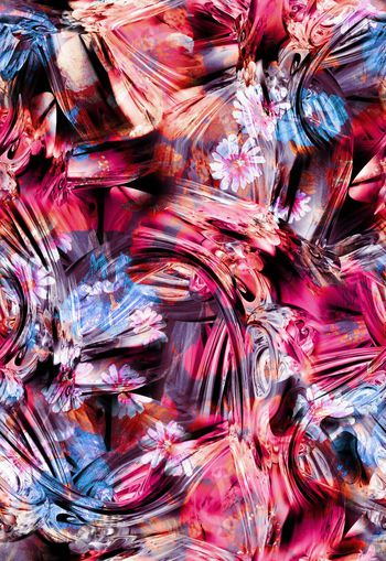 279636-抽象花卉花朵组合