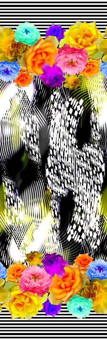 279641-定位花卉条纹