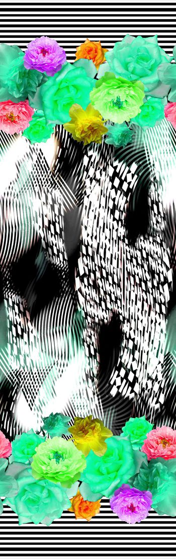 279644-定位花卉条纹