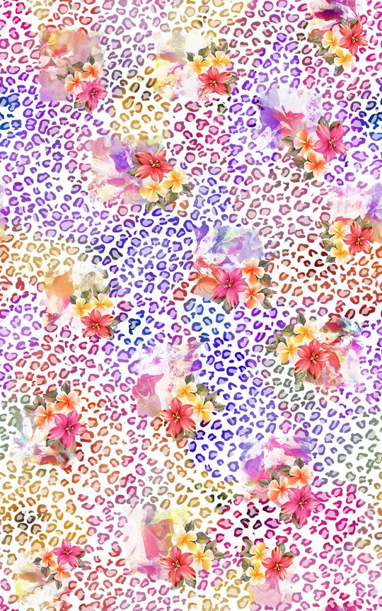 豹纹印花华亿平台图片