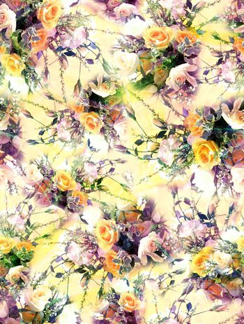 279707-多彩花卉花朵组合