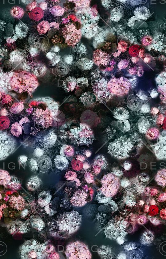 潘神花卉类印花华亿平台图片