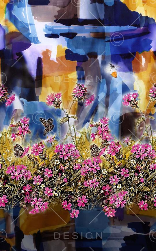 手绘印花华亿平台图片