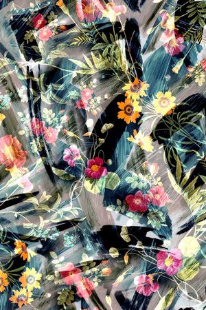 手绘印花华亿平台图片