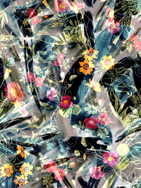 手绘印花华亿平台图片