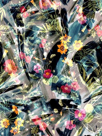 279820-多彩花卉花朵组合