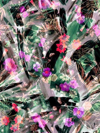 279821-多彩花卉花朵组合