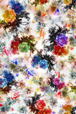 中国风印花华亿平台图片