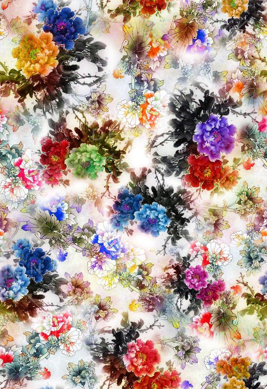 中国风印花华亿平台图片